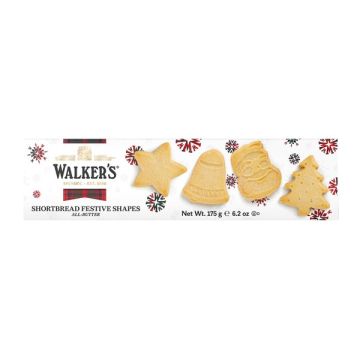 Walkers Shortbread Festive Shapes Carton 175g