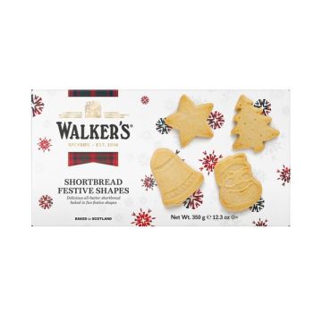 Walkers Shortbread Festive Shapes Carton 350g