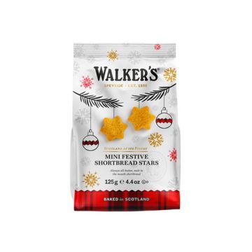 Walkers Shortbread Mini Festive Stars 125g
