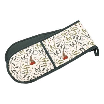 Walton & Co. Robin & Mistletoe Double Oven Glove