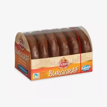 Wicklein Burggraf Lebkuchen Milk Chocolate Covered 200g