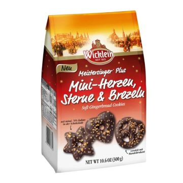 Wicklein Mini Meistersinger & Lebkuchen Dark Chocolate Almond Brittle 300g