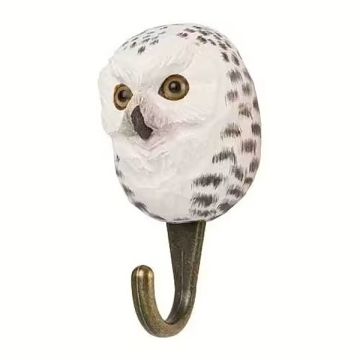 Wildlife Garden Hook - Snowy Owl