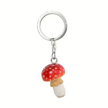 Wildlife Garden Keyring - Agaric Mushroom