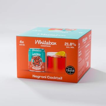 Whitebox Cocktails Pocket Negroni 4x100ml