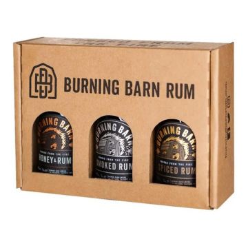Burning Barn Trio Of Rum Gift Box 3x5cl