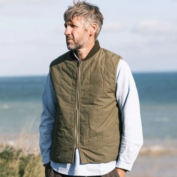 Yarmouth Oilskins The Reversible Gilet Olive