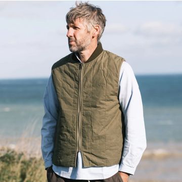 The Reversible Gilet Olive L