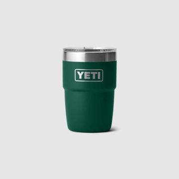 YETI Rambler 8 Oz Stackable CL Cup Black Forest Green