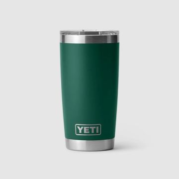 YETI Rambler 20 Oz Tumbler Black Forest Green