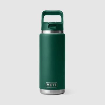 YETI Rambler 26 Oz Colour Straw Bottle Black Forest Green