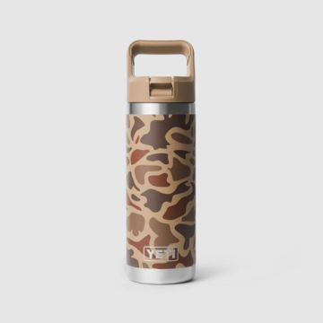 YETI Rambler 18 Oz Straw Bottle Wetlands Camo