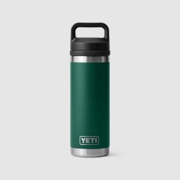 YETI Rambler 18 Oz Bottle Black Forest Green