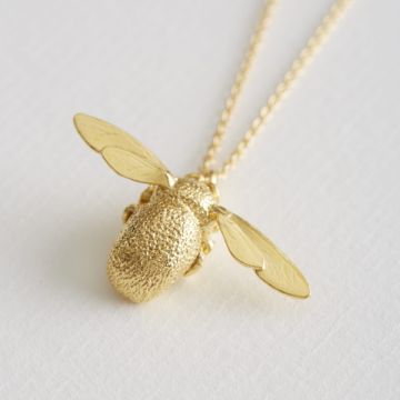 Alex Monroe Bumblebee Necklace (Gold)