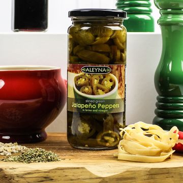 Aleyna Sliced Green Jalapeno Peppers 480g