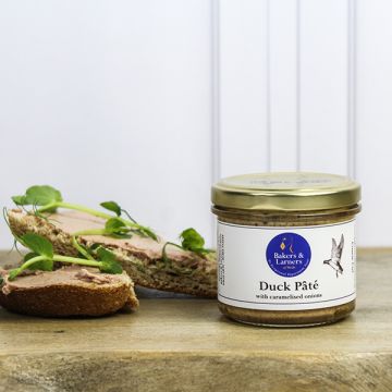 Bakers & Larners Duck Pate with Caramelised Onions 90g