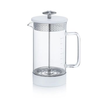 Barista & Co Core Coffee Press 8 Cup, 1L (White)