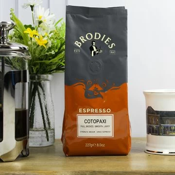 Brodies Cotopaxi Espresso Coffee 227g