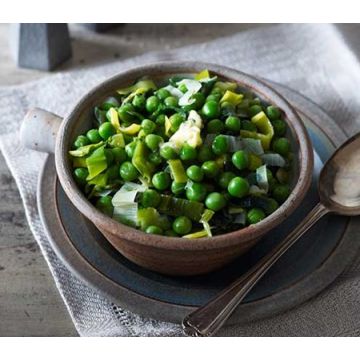 Cook Peas & Leeks with a Lemon and Herb Butter Serves 1