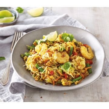 Cook Singapore Noodles Serves 1