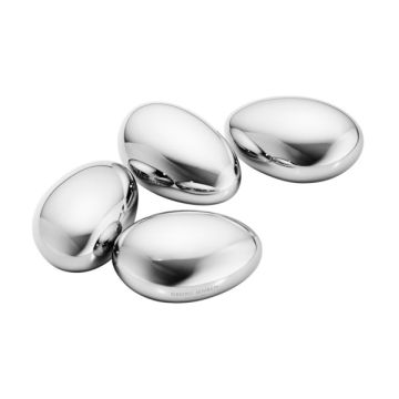 Georg Jensen Sky Stainless Steel Ice Cubes 4 Pieces