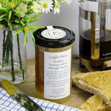 Leigh's Bees Cold Pressed Heather Honey 340g