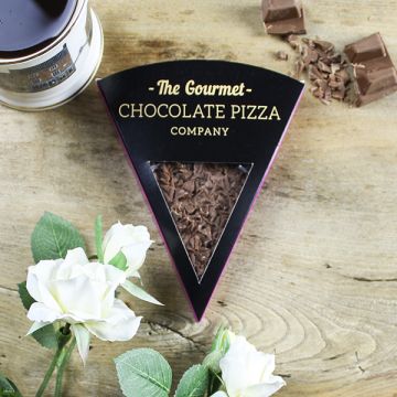 The Gourmet Chocolate Pizza Company Slice Heavenly Honeycomb Chocolate Pizza 50g
