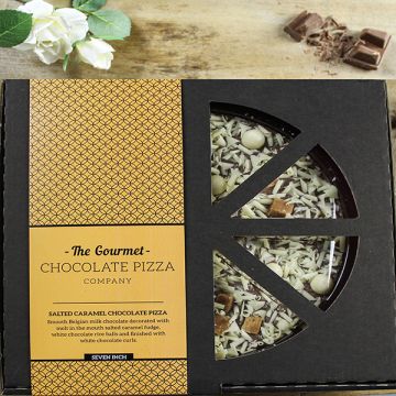 The Gourmet Chocolate Pizza Company 7" Salted Caramel Chocolate Pizza 240g