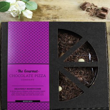 The Gourmet Chocolate Pizza Company 7" Heavenly Honeycomb Chocolate Pizza 230g