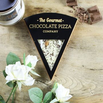 The Gourmet Chocolate Pizza Company Slice Salted Caramel Chocolate Pizza 50g