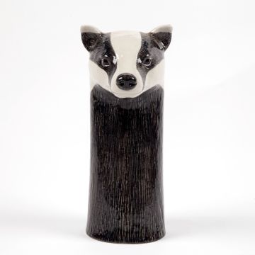 Quail Ceramics Large Badger Flower Vase