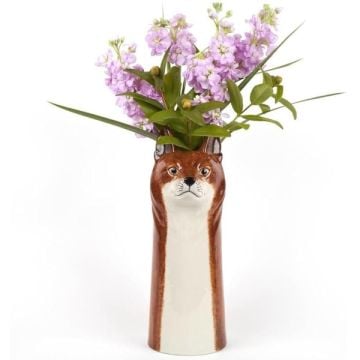 Quail Ceramics Large Fox Flower Vase