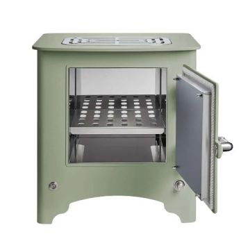 Everhot Electric Stove In Sage Green