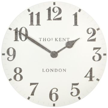 Thomas Kent Arabic Numerals Limestone Wall Clock 50cm