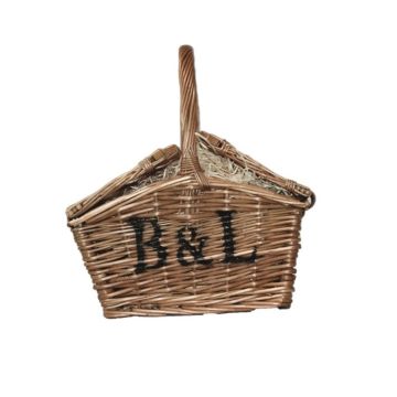 Bakers & Larners Mini Huntsman Wicker Hamper Basket